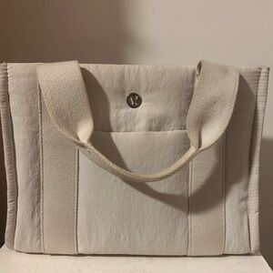 Lululemon Athletica Cream Tote Bag